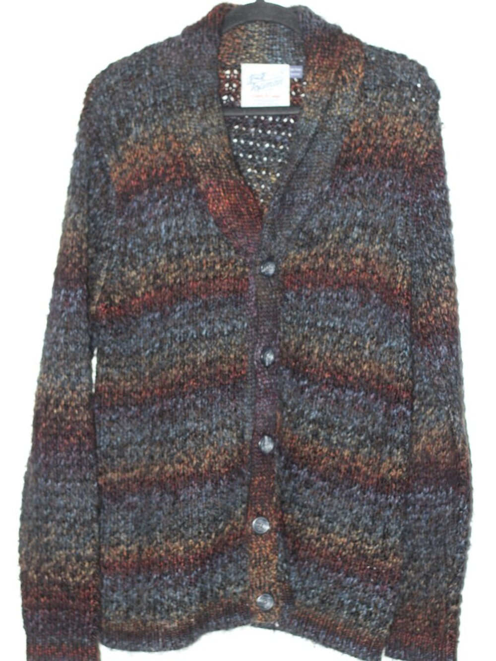 Vintage Topman rainbow cardigan